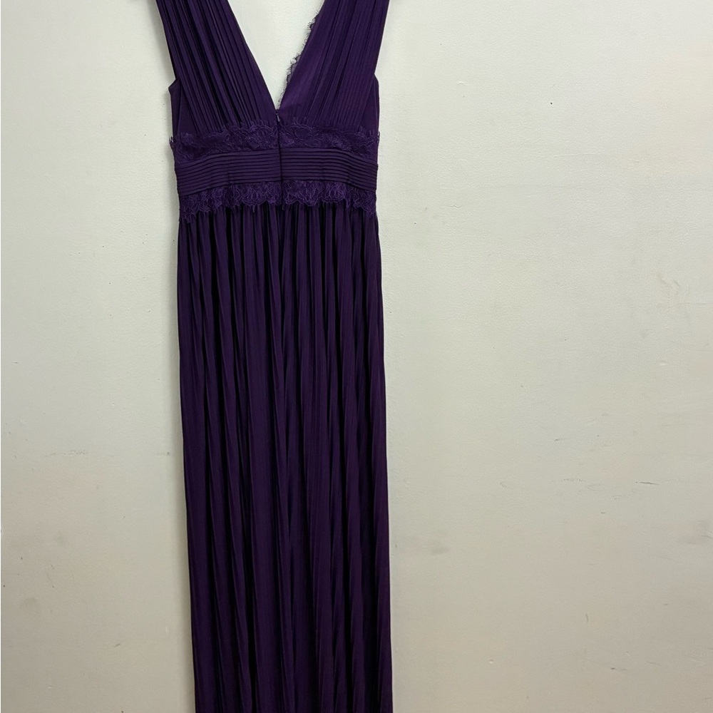 ASOS Maternity Purple Ruched Maxi Dress - Picture 3 of 4